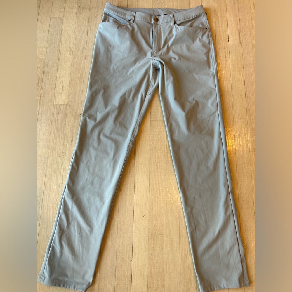 Lululemon Gray ABC pants 34x37
